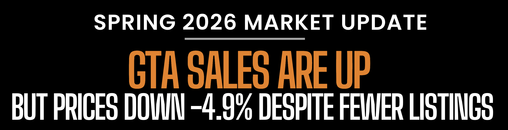 Toronto home prices in April 2026